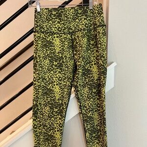 Ona by Yoon Chung Yellow Cheetah Print Leggings
